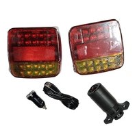 Feux arrière de camion LED de type nouveau, carrés magnétiques, style américain, plus lumineux, 20+20 LED, sans câble