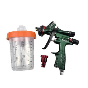 पेशेवर ग्रेड hvlp 1.3 मिमी मिश्र धातु मोटर वाहन स्प्रे बंदूक J-15 के लिए गुरुत्वाकर्षण फ़ीड नो-रिन्से कप - Product Image 3