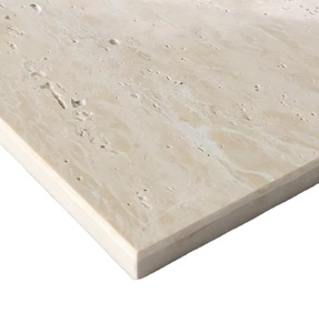 Sàn lát đá cẩm thạch màu vàng mờ, kích thước 600x1200, bề mặt đánh bóng, chất liệu đá travertine, gạch porcelain travertine ngoài trời dùng cho dự án — ảnh 1