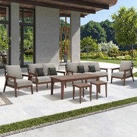 Mobilier d'extérieur en HDPE matériau durable canapé modulaire balcon en plein air imperméable UV hôtel B & B jardin extérieur