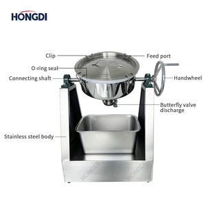 Mezclador de Polvo Manual Portátil de 3 kg, Mezcladora de Doble Cono Pequeña para Laboratorio, para Mezclas Precisas en Investigación Científica - Product Image 3