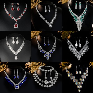 Hot Bán Phòng Thí Nghiệm Grown Của <span class=keywords><strong>Ruby</strong></span> Vòng Cổ Hình Bầu Dục Kim Cương Thương Hiệu Đồ Trang Sức Sang Trọng Tốt 925 Sterling Bạc Trang Sức Set Cho Phụ Nữ - Product Image 6