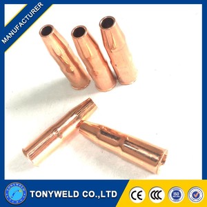 Buse de style 22T-37SS 1220-1301 pour pistolet MIG Lincoln Tweco n°2, en <span class=keywords><strong>cuivre</strong></span> conique de 3/8 po - Product Image 3