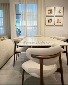 Chaise de salle à manger en bois massif pour restaurant, prix d'usine, vente chaude 2025, meubles de maison bon marché, dernière tendance, <span class=keywords><strong>avec</strong></span> coussin moelleux - Product Image 6