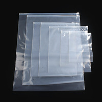 Sac à fermeture éclair en polyéthylène transparent adapté à l'emballage de vêtements et de produits électroniques sac en plastique d'étanchéité réutilisable