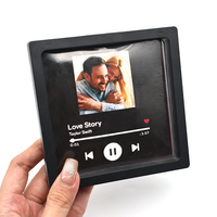 Aimant photo pour réfrigérateur personnalisé avec musique, design moderne, durable, pour anniversaire, sublimation vierge