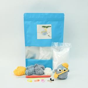Kit de Ganchillo para <span class=keywords><strong>Principiantes</strong></span>, Manualidades, Mini Kit de Costura de Viaje para Niños, Amigurumi de Animales, Pingüino - Product Image 2