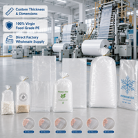 Sac à pain en LDPE transparent de qualité supérieure, taille personnalisée, qualité alimentaire, pour prolonger la durée de conservation, avec soufflet latéral, pour boulangerie