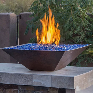 Cuenco de agua para fuego al aire libre de acero Corten, pozo de fuego para jardín con encendedor para uso en patio de otoño - Product Image 4