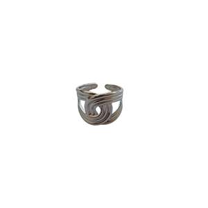 Fashion <b>Rings</b> 316L Stainless Steel PVD Gold Plating Sustainable Resistant <b>Statement</b> <b>Ring</b> for Women Men - Product Image 1