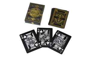 Prix usine personnalisé conception personnalisée divertissement de haute qualité cartes à jouer spéciales en or noir pour merchandisecollectibles - Product Image 5