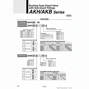 Válvula de retención SMC Pneumatics, - Product Image 1