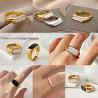 Bagues en acier inoxydable argenté et doré de 2 mm, 4 mm, 6 mm, 8 mm pour femmes et hommes, bagues de couple simples et lisses pour amoureux, mariage