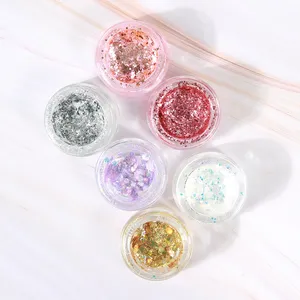 Eyes Makeup Private Label Cosmetic Silver Black Color Shimmering Pigment Eye Shadows High Pigmented Liquid Shimmer Eye Glitter