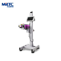 Machine de marquage laser à fibre volante 20W 30W 50W, graveur laser en ligne sur convoyeur pour marquage de métal, plastique, codes QR et logos