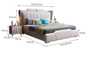 A buon mercato all'ingrosso Set completo King Size <span class=keywords><strong>camera</strong></span> <span class=keywords><strong>da</strong></span> <span class=keywords><strong>letto</strong></span> in pelle doppia casa in legno a buon mercato regina moderna <span class=keywords><strong>camera</strong></span> <span class=keywords><strong>da</strong></span> <span class=keywords><strong>letto</strong></span> di lusso Set mobili - Product Image 6