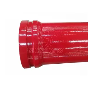 Бесшовная труба для бетононасоса ST52 DN100 3 м, 4,5 мм, Двухстенная стальная труба, бетононасос, поставка запасных частей, заводская цена