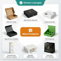 Boîte d'expédition verte imprimée pleine surface - Emballage e-commerce esthétique pour petites entreprises et coffrets cadeaux - Recyclable et élégante