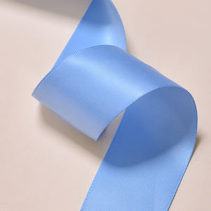 Синие шелковые атласные ленты для рукоделия бант ручной работы Подарочная обертка Свадебная декоративная двойная атласная лента 38 мм - Product Image 4