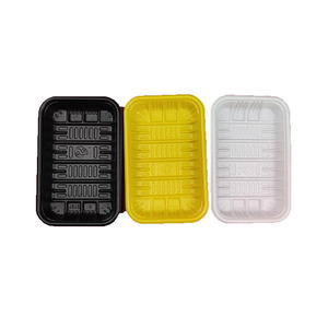 Bandejas de plástico personalizadas para el hogar, bandeja desechable de gran capacidad para servir frutas, carne, verduras, alimentos congelados - Product Image 6