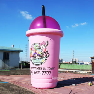 Anuncio de cafetería al aire libre Taza de té de leche inflable de 3 metros que se puede personalizar - Product Image 3