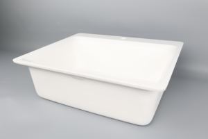 Lavabo de Acrílico DCT OB-082, Diseño Artístico Cuadrado/Redondo, Lavabo Individual para Baño - Product Image 6