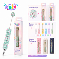 Stylos Gel KAIX en Forme de Fleur de Rose en Argile avec Strass, Premium, Vente en Gros, Encre Gel 0,5 mm, Stylos Perlables, Direct Usine