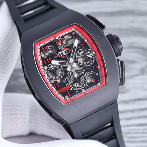 2026 New Men's <b>Automatic</b> <b>Chronograph</b> Mechanical Watch 7750 Movement Matte Black Ceramic Skeleton Luxury Wristwatch WaterproofOEM - Product Image 2