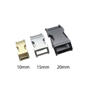 <span class=keywords><strong>Collar</strong></span> de Perro de Metal Ajustable de 25 mm al por Mayor con Clip de Liberación Rápida y Hebilla de Anillo Dorado para Correa de Mascotas - Product Image 2