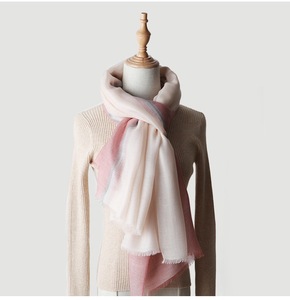 Dame Warme 100% Kaschmir Winter Schal Kammgarn Frauen Schal - Product Image 2