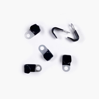 Sangle de connexion réglable en acier inoxydable revêtu de poudre noire haute résistance pour assemblage mécanique et électrique