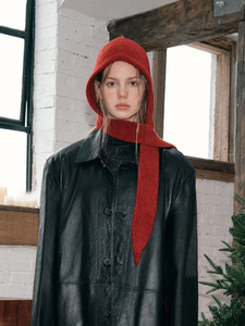 Cagoule chaude à nouer style rétro pour femme, motif <span class=keywords><strong>Petit</strong></span> <span class=keywords><strong>Chaperon</strong></span> <span class=keywords><strong>Rouge</strong></span>, collection automne/hiver, avec protection des oreilles - Product Image 2