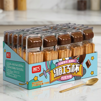 Biscuits à tremper en gros format, marque privée, avec sauce chocolatée sucrée, en coupelles, bâtonnets croustillants