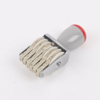 Encre Sefl colorée en plastique drôle en caoutchouc Diy Rolling Wheel Date Time Tampons logo personnalisé en plastique