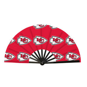Kansas City Chiefs personnalisé 32 NFLTeams pliant Clacker pliant ventilateur à main artisanat en plastique pour les carnavals et les jeux - Product Image 1