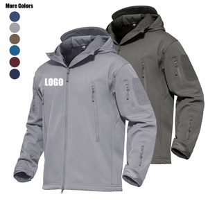 Produzione uomo tattico Softshell giacche con cappuccio, commercio all'ingrosso cappotto in pile personalizzato giacca giacca giacca - Product Image 1