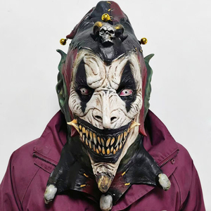 Masque de Clown Maléfique de Haute Qualité, Masque en Latex de Joker Diable pour Halloween, Accessoire de Déguisement pour Fête Costumée, Masque d'Horreur pour Halloween - Product Image 2