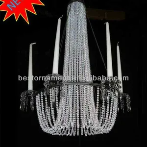 Acrylic Acrylic Beaded Gantung Lampu Gantung