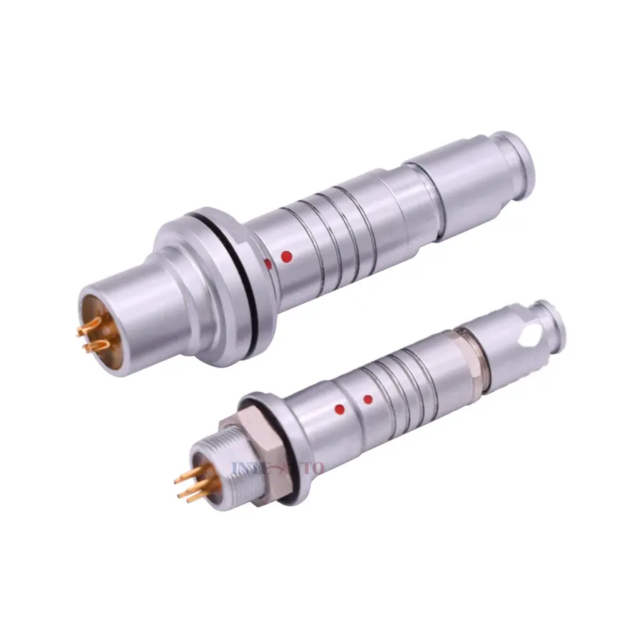 Uyumlu Fisher 104 serisi 5 pin dairesel itme çekme konnektörü yayın ekipmanları için S104 SS104 DBP DBPU A053-130