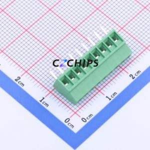JL308-25409G01 <b>Screw</b> Terminal <b>Block</b> Through hole Component (THT),P=2.54mm Connector 1x9P 2.54mm Green Through Hole - Product Image 1