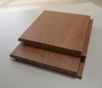 Plancher en bambou tissé carbonisé haute température, haute dureté, résistant à l'humidité et à la moisissure pour usage résidentiel et commercial