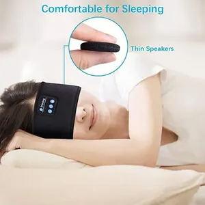 Fone pour écouteurs sport dormir bandeau élastique sans fil casques musique masque pour les yeux IPX-5 étanche 3-5 heures de lecture - Product Image 3
