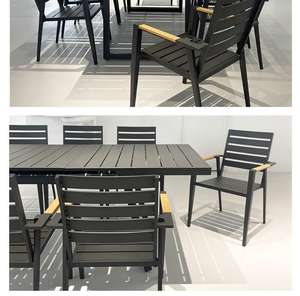 Juego de <span class=keywords><strong>Mesa</strong></span> <span class=keywords><strong>y</strong></span> <span class=keywords><strong>Sillas</strong></span> Moderno <span class=keywords><strong>y</strong></span> Duradero para Hotel, Muebles de <span class=keywords><strong>Exterior</strong></span> para Villa, <span class=keywords><strong>Conjunto</strong></span> de <span class=keywords><strong>Mesa</strong></span> <span class=keywords><strong>y</strong></span> <span class=keywords><strong>Sillas</strong></span> de Aluminio Impermeable para Jardín <span class=keywords><strong>y</strong></span> Patio - Product Image 6