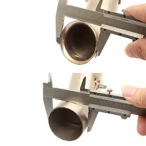 FOR KTM Motorcycle <b>Exhaust</b> Pipe 15mm Titanium Alloy Mid Section With Hanger And <b>Clamp</b> For Duke250 Rc390 Commute Use - Product Image 3