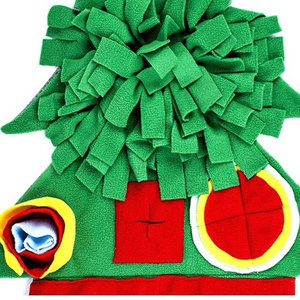 Pet Cat Dog Snuffle Mat Christmas Series Interactive Puzzle Feeding <b>Bowl</b> for Smell Training Nosework Foraging Pet Sniffing Pad - Product Image 4