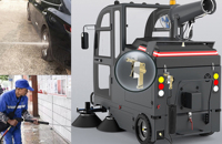 Balayeuse autoportée industrielle SHIWOSI, directement de l'usine chinoise, avec moteur arrière de 2200W pour une forte puissance de franchissement et une utilisation tout-terrain