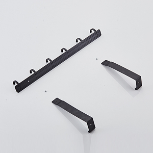 Hotel Household Fittings Metal <strong>Door</strong> Hanging Clothes Rack Kitchen Solid Black <strong>Over</strong> <strong>the</strong> <strong>Door</strong> Steel Bathroom - Product Image 5