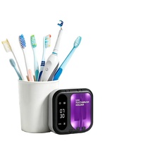 Penyegar Sikat Gigi Mini Portabel Bertenaga Baterai 650mAh Terpopuler, Pembersih UV Sikat Gigi yang Dapat Dipasang di Dinding