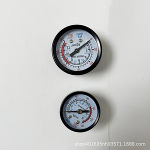 Pressure <b>Gauge</b> 40 50mm 12Mpa Analog <b>Thread</b> Connection Plastic Iron Shell Electroplated Metal Y40 Axial <b>Gauge</b> - Product Image 2
