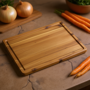 Planche à découper KESPER en bois rectangulaire grande pour la cuisine - Product Image 3